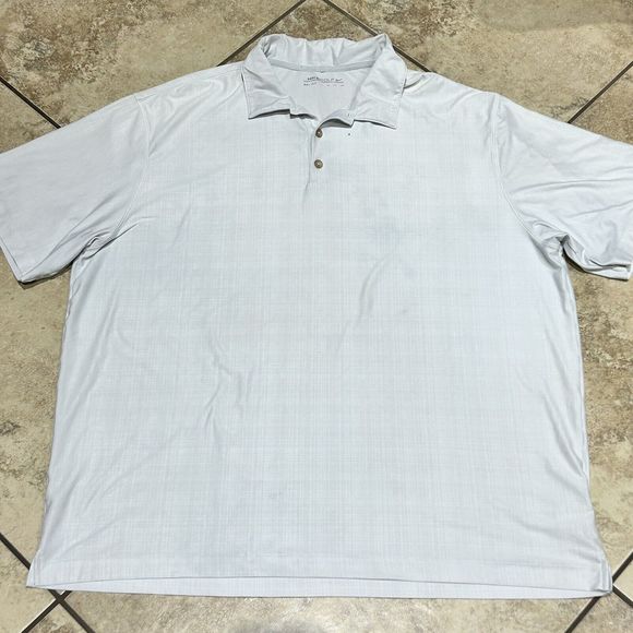 Nike Shirt Mens 2XL XXL Gray Golf Polo Short‎ Sleeve Dri Fit Tour Performance - Picture 1 of 5